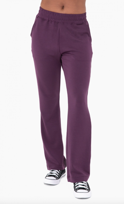 Modal Blend High-Waist Pants