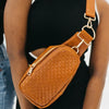 Waverly Woven Sling Bag W/ Strap Extender