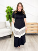 Reg/Plus-Chasing Chevron Dress