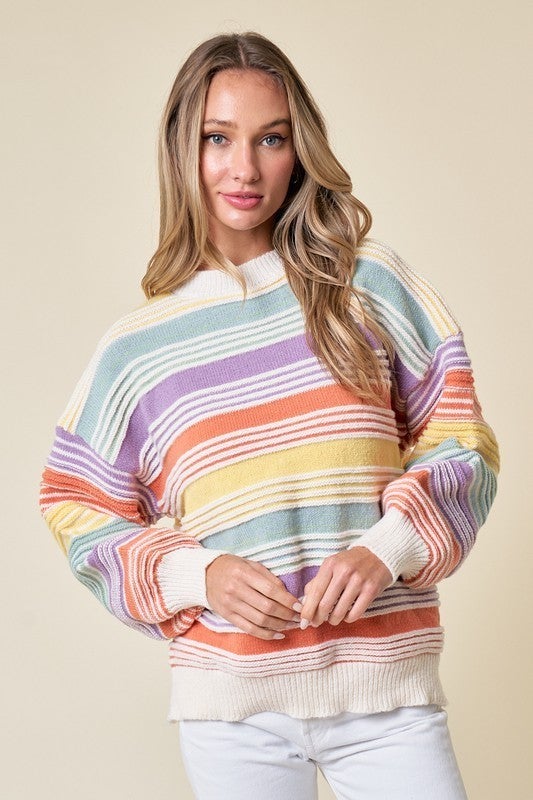 Dorothy Rainbow Striped Sweater