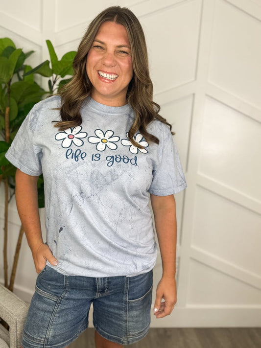 Life Is Good Wash Tee