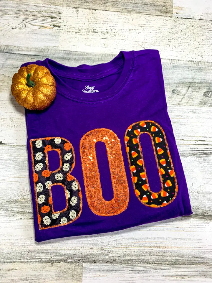 Reg/Plus- Halloween Boo Tee