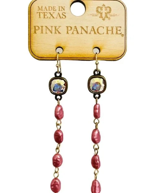Pink Rice Pearl Earring By Pink Panache