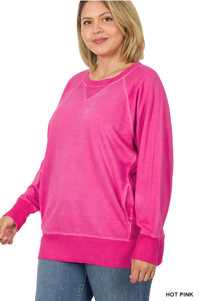 Tina Pigment Dyed Pullover (Assorted Colors)