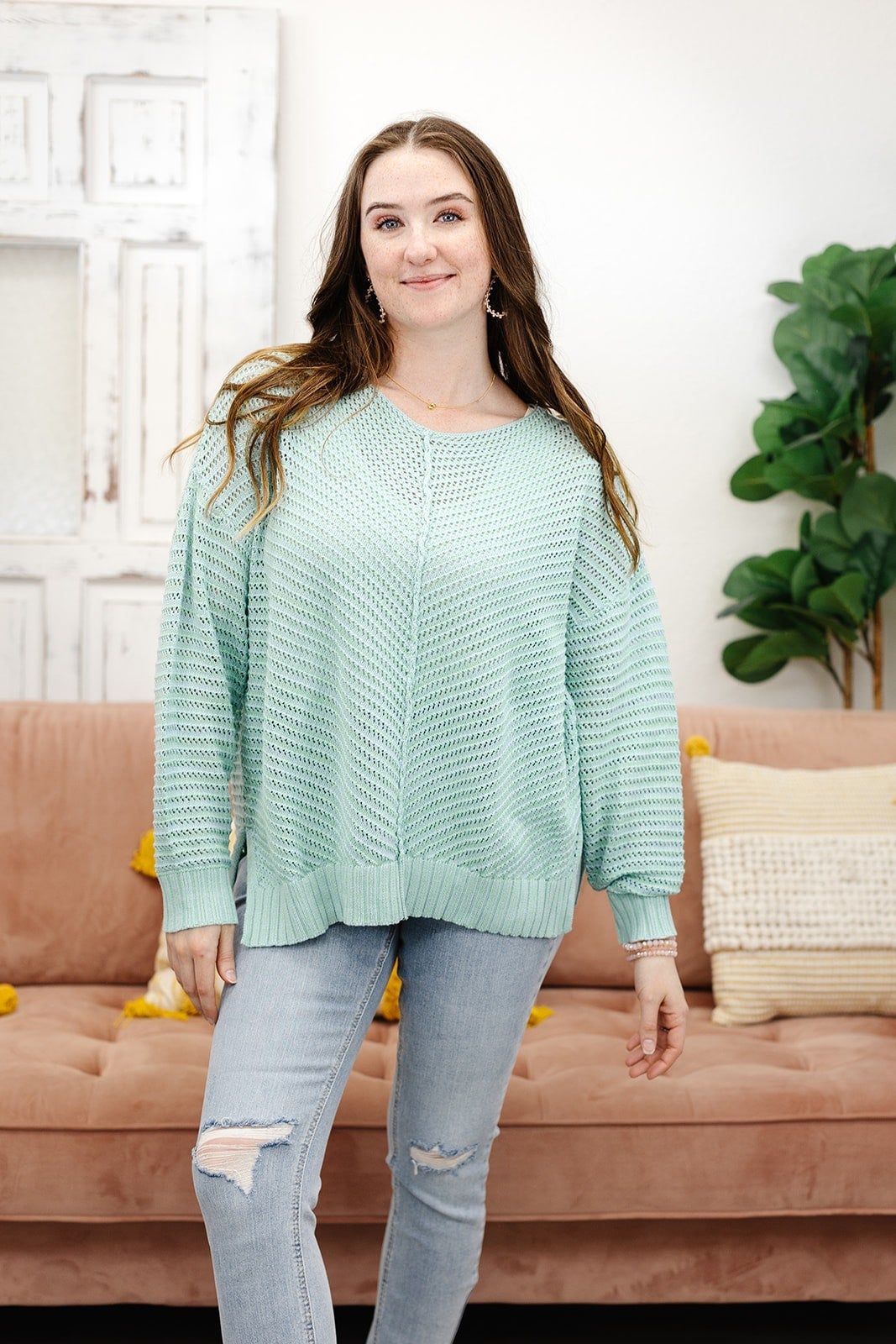 Lainey Two Tone Sweater