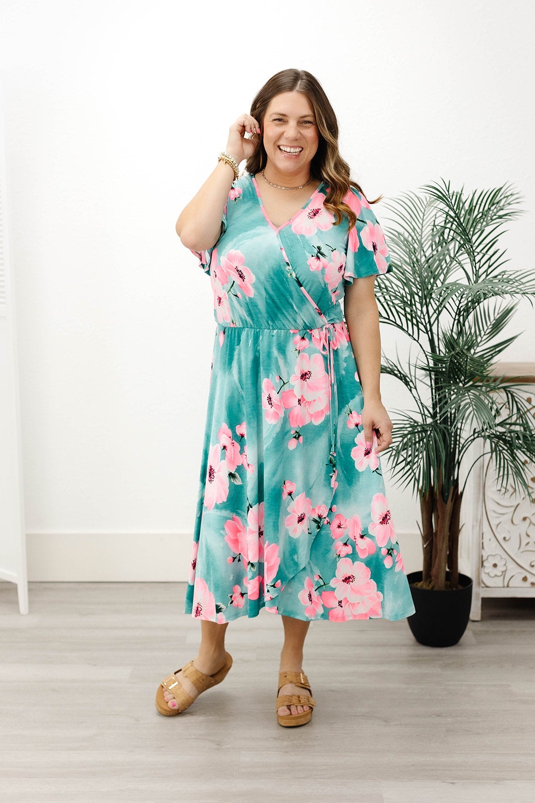 Plus/ Reg- Pretty In Petals Dress