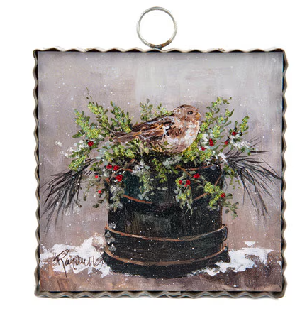 Sparrow In Greens Charm