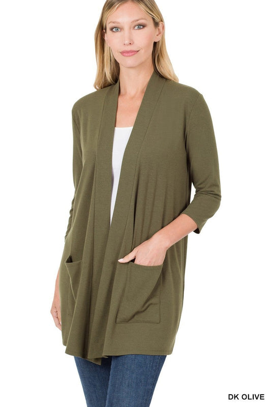 Heidi 3/4 Sleeve Cardigan (Assorted)