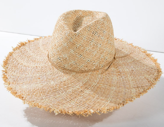 Frayed Accent Sun Hat